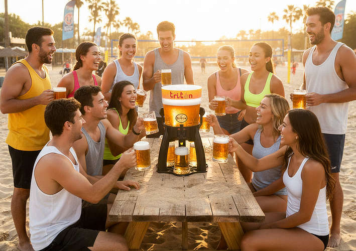 Umsatzsteigernde Tisch-bier-Tower für die Gastronomie, die Kunden zum spielerischen Selbstzapfen animieren.