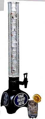 3,5 Liter Biertower für Sportbars und Public Viewing, ideal zum gemeinsamen Zapfen während Fußballübertragungen.