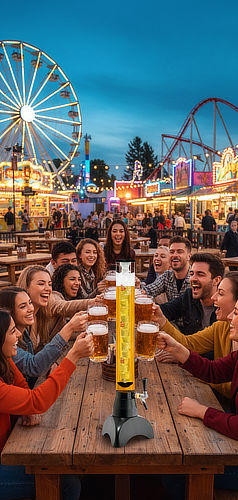 Professioneller Zapfturm in Premium-Qualität direkt vom Hersteller Rocket Packs online kaufen.